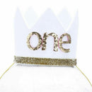 Baby Boy Girl First Birthday Hat Crown Numbers Headband Tiara Party Photo P
