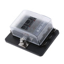 Motorcycle 6 Way LED Indictor Light Blade Box Circuit Fuse Block For Boat Car