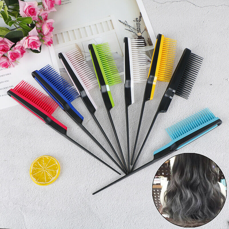 Professional Hairdressing Dense Comb Plastic Fine comb Salon Anti-static  Ew