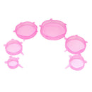 12xSilicone Stretchy Pot Lid Food Save Sealed bowl Cover Reusable Curtley