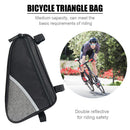 Bicycle Bag MTB Road Bike Front Tube Frame Pouch Cycling Equipment (Grey)