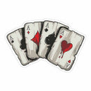 Car Stickers, Funny Poker Pattern Truck Vehicle Body Window Reflective Stic
