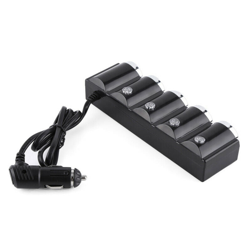 Car Dual USB One For Four Belt Switch Car Cigarette Lighter Charger Double NTC