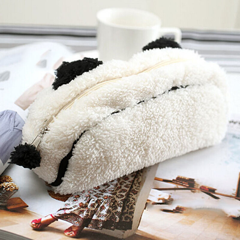 Soft Cute Plush Cosmetic Makeup Cartoon Storage Bag Pen Pencil Case Pouch  3C