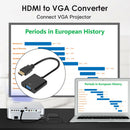 HDMI to VGA Adapter HDMI 19-Pin Male to VGA Female Converter 1080P Full HD A