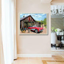 5D DIY Full Drill Diamond Painting Car Scenery Pattern Cross Stitch (02)