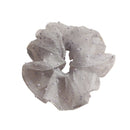 Women Chiffon Furry Ball Scrunchies Elastic Hair Bands Ponytail Holder - Pack of