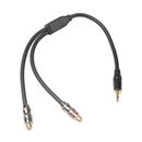 3.5mm Male to 2RCA Female Headphone Splitter Audio Cable Adapter Converter Cord