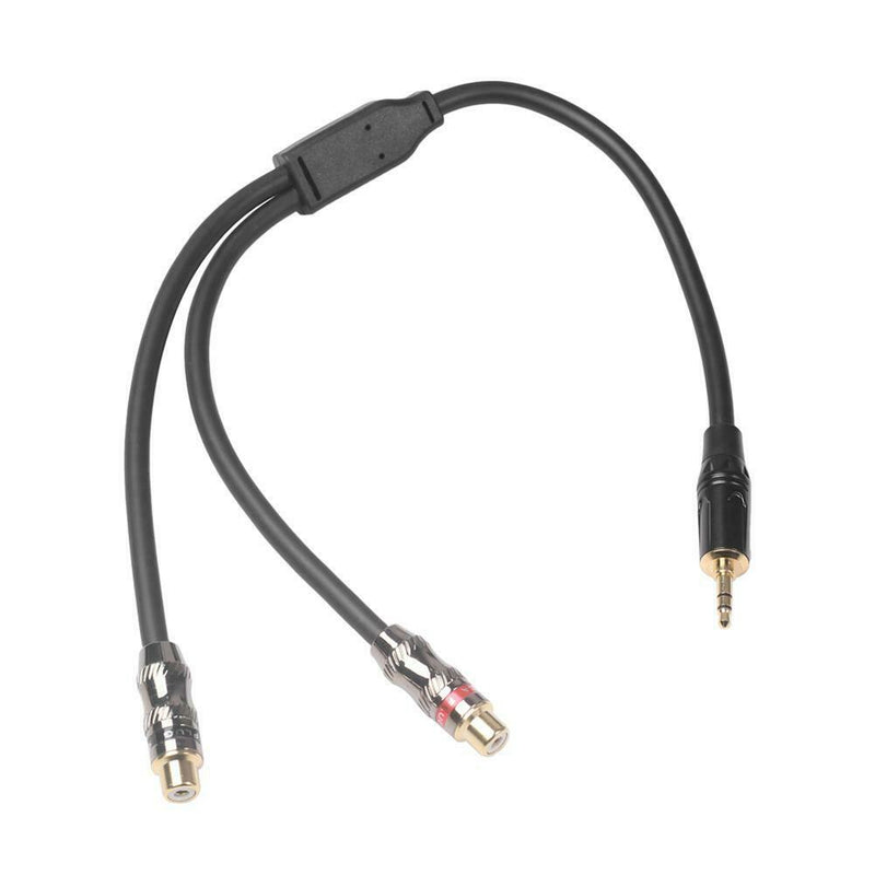 3.5mm Male to 2RCA Female Headphone Splitter Audio Cable Adapter Converter Cord