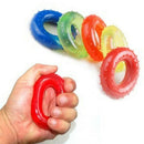 Silicone Finger Hand Grip Muscle Power Strength Training Rubber Ring Exercislj