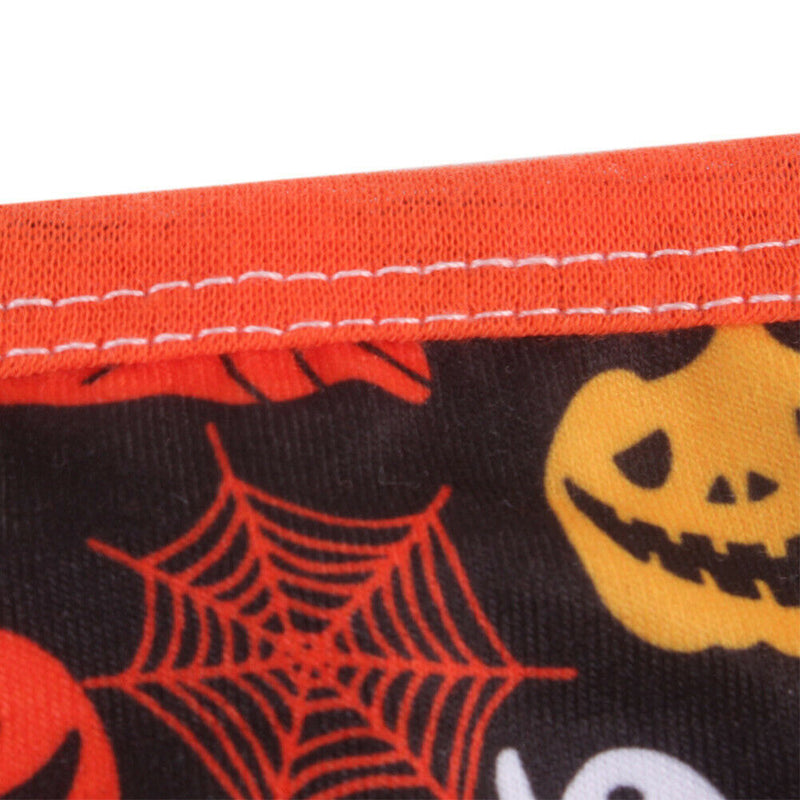 Pet Triangle Saliva Scarf Adjustable Dogs Collar Towel Halloween Bibs (A) A