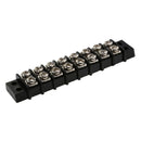 4 Pcs 8 Positions Dual Row 30A Screw Terminal Strip Blocks Barrier Strip (Black)