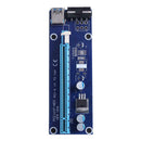 PCI-E 1x to 16x Extender Adapter Card USB3.0 Data Cable Power Cable Kit