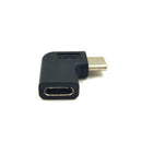USB 3.1 Type C Female to 90 Degree Angle Male Adapter Plug