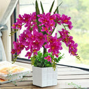 Flower Pots with Artificial Flowers Bouquet Beautiful Indoors Decoration