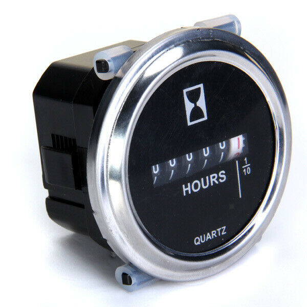 Mechanical Hour Meter Gauge - Engine Hourmeter (DC 6-80V) for Boat /Auto /ATV