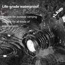 Zoom 2000lm XHP70LED Torch Flashlight Smart USB Headlight Camping Head Lamp