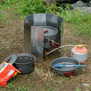 NatureHike Outdoor 8 Plates Foldable Wind Shield For Camping Stoves Cooker