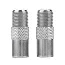2pcs Zinc Alloy F Female to F Male Connector 9.5TV Antenna Coaxial Adapter