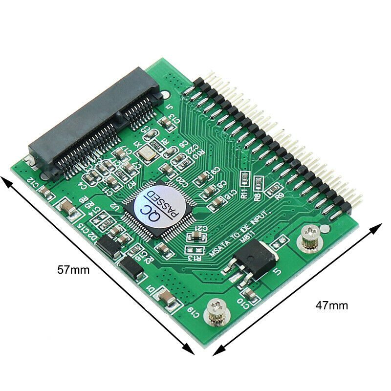 mSATA Mini PCI-E SSD To 1.8'' 44 Pin Male IDE Converter Adapter Board:0J JfJ Gw