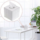 Pu Leather Tissue Box Holder, Square Napkin Holder Pumping Paper Case Dispe X3B9