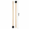Bell Mallets Glockenspiel Sticks, Rubber Mallet Percussion with Wood Handle