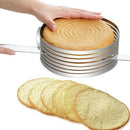 16-30cm Adjustable Round Stainless Steel Cake Ring Mold Layer Slicer Cutter MO