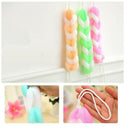 2 X Exfoliating Loofah Back Strap Body Shower Massage Sponge Scrubber Towel Set
