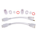 Passive Power Over Ethernet Adapter POE Cable Splitter Injector White