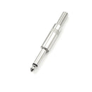 2pcs 6.35mm Male Plug 6.5mm Connector Mono Audio Plug Jack Microphone Plug Ew