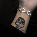 Fashion Punk Freedom Handcuffs Bracelet Lover Couple Chain Bangle Jewelry OZ