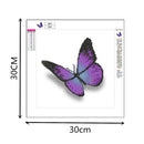 5D DIY Diamond Painting Purple Butterfly Cross Stitch Embroidery Rhinestone