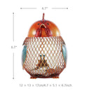 Solid Coin Box Cock Ornament Kids Child Money Bank Crash Save Pot Table Decor