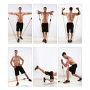 11pcs Resistance Bands Set Exercise Fitness Tube Workout Foam 120cm Band K4Y2