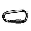MagiDeal 30KN D Shape Carbon Steel Screw Locking Outdoor Rock Climbing Carabiner