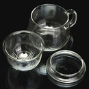 Clear Glass Heat Resistant Milk Tea Mug Coffee Cup with Tea Infuser Filter&Lid
