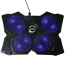 CoolCold Ice USB 2.0 Four Fans Laptop Base Cooling Pad Cooler Radiator With