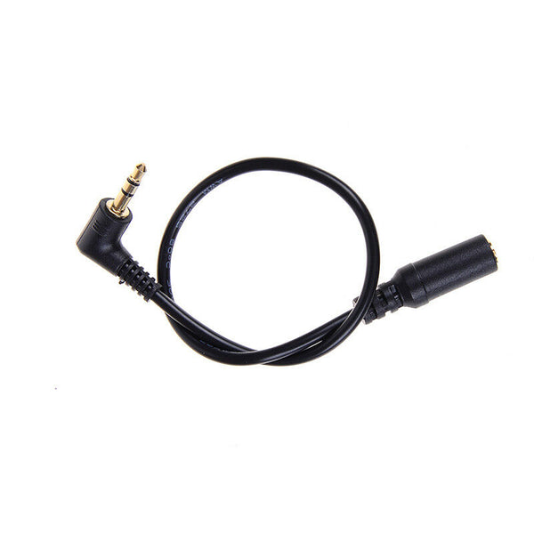 Audio stereo 3.5mm 3pole  male to female 90degree right angled extension cable F