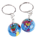 2Pcs World map Globe keychain jewelry earth Globe art pendant keychains gift FT