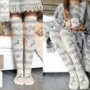 Ladies Long Overknee Socks Winter Warm Strick Socks Knee stockings Stockin_