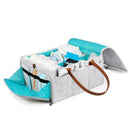 Large Diaper Caddy Organizer Baby Nursery Storage Basket With Zipper Lid An E3N4