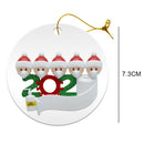 DIY Name Blessing Christmas Tree Hanging Pendant PVC Festival Ornament (D)
