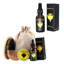 Oalen Beard Care Kit Balm Oil Beard Balm Beard Comb Beard Brush Beard Bag 1 Y3E9