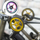 2x Deluxe Folding Bike Easy Wheel Easy Wheel Repair For Brompton Components