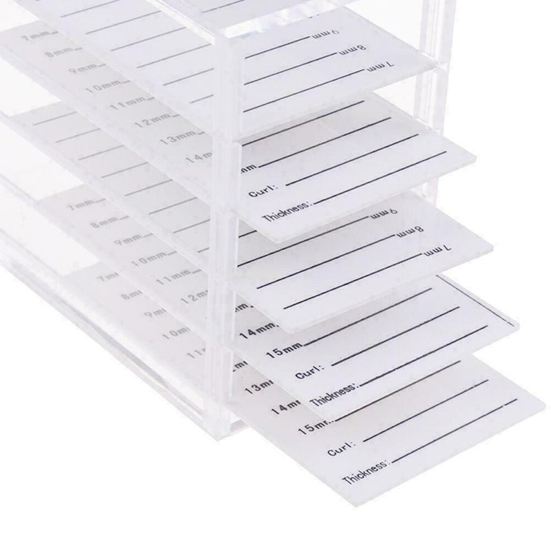 5 Layers Acrylic Eyelash Display Holder Panels Lashes New Extension Storage D4A4