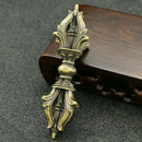 Nepal Workmanship Dorje Vajra Pestle Home Decor Bronze Antiqued Tibetan Buddhist