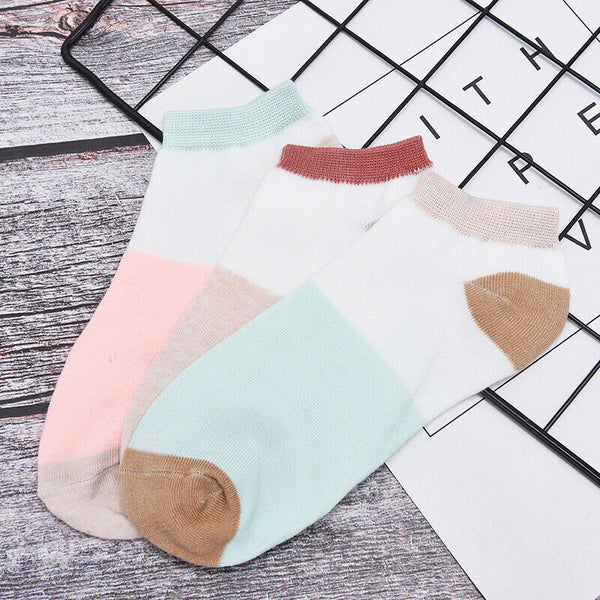 Stripe Cotton Sock Slippers Short Ankle Socks of women's socks harajuku  OZ