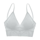 5 Pieces Ladies V Neck Padded Bralette Beach Comfort Bra Bustier Sport