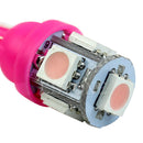 10X T10 5050 5-LED SMD 194 168 W5W Wedge Pink XENON Light Bulb Car Tail Lamp New