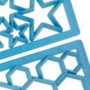 4pcs Plastic Fondant Cake Embossing Mold DIY Sugarcraft Decorative Mould  A